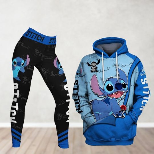 Stitch Hoodie, Stitch Womens Legging, Disney Stitch Hoodie, Stitch Ohana Means Family Hoodie, Cute Stitch Legging, Cartoon Movie Hoodie