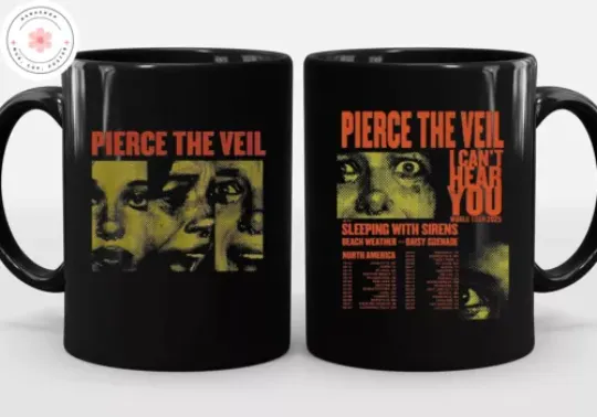 Pierce The Veil I Can’t Hear You World Tour 2025 North America Tour Mug