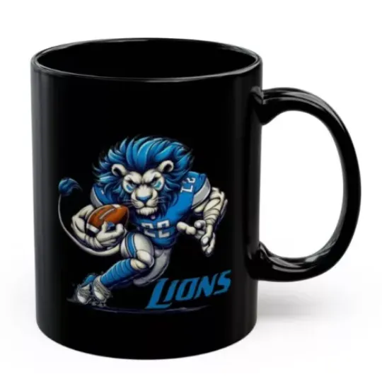 Detroit Lions Roary Logo Player Mascot Coffee Mug