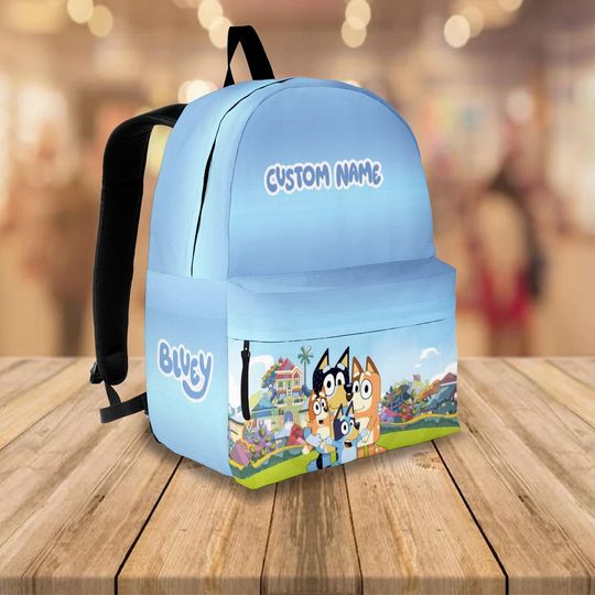 BlueyDad Backpack, Back To School Bag, Kid Adult Backpack, Trending Bag, Travel Backpack