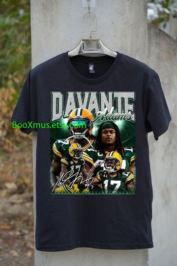 Vintage Davante Adams Shirt, Sweatshirt, Hoodie, Football Shirt, Vintage Bootleg, Gift, Retro, Unisex, Classic 90s Graphic Tee, Best Gift