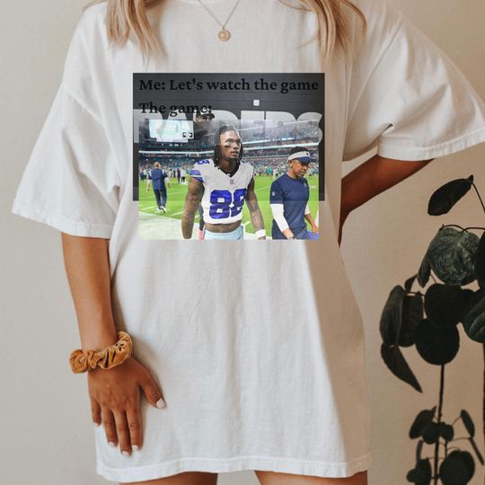 COMFORT COLORS Watch the Game Ceedee Lamb Tshirt, Bootleg Dallas Cowboys Shirt, football Vintage shirt, We Dem Boys, football crush shirt,Football