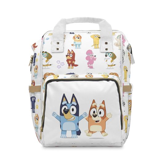 BlueyDad and Bingo Diaper Bag | Disney Backpack | Go to School Gift