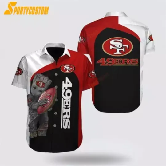 San Francisco Team 49erss Hawaiian Shirt