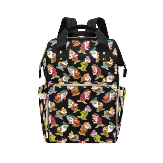 Seven Dwarves Diaper Bag Backpack | Seven Dwarves Backpack | Snow White Bag | Disney Diaper Bag | Disney Backpack | Disney Diaper Backpack