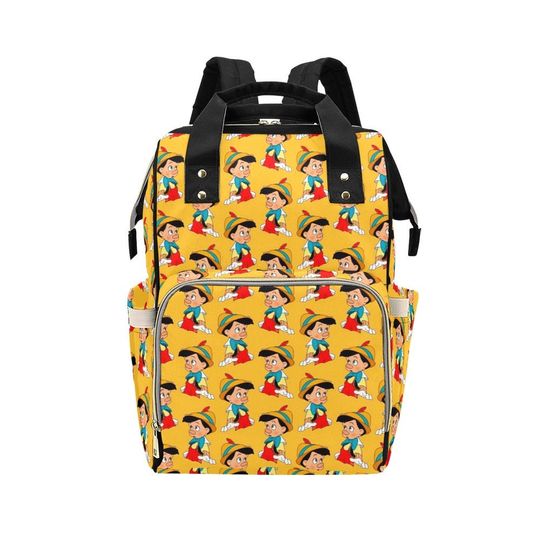 Pinocchio Diaper Bag Backpack | Pinocchio Backpack | Disney Diaper Bag | Disneyland Backpack | Disney Bag | Disney Diaper Backpack