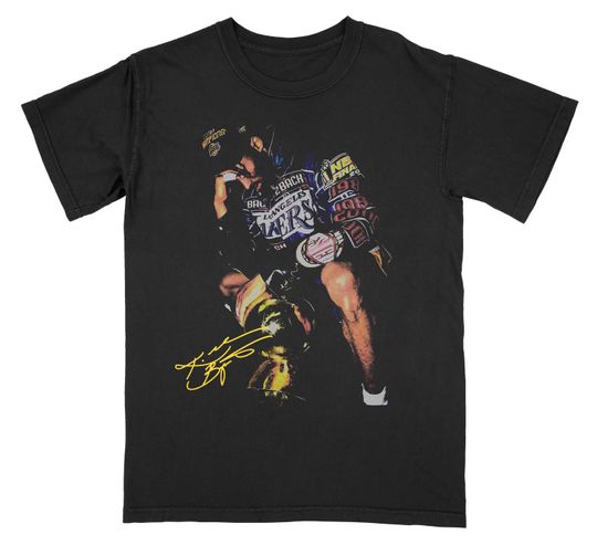 Kobe Bryant Graphic Tee  Black Mamba Back 2 Back Champs Shirt, Retro LA Lakers T-Shirts, Long Sleeves & Sweatshirts for Basketball Fans