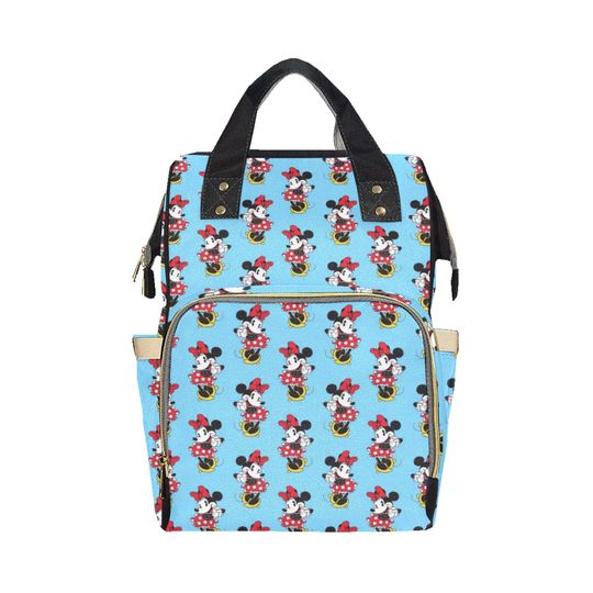 Minnie Mouse Diaper Bag Backpack | Minnie Mouse Backpack | Disney Diaper Bag | Disney Backpack | Minnie Mouse Bag | Disney Diaper Backpack