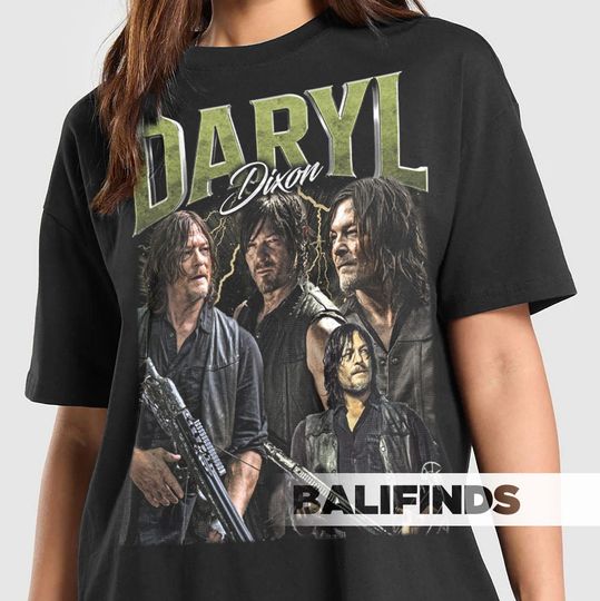 DARYL DIXON Unisex T-Shirt - Retro Daryl Dixon Graphic Tee - TV Series Shirt - Daryl Dixon Merch