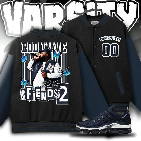 Custom Rod Wave Unisex Varsity Jacket, Rod Wave And Friends Varsity Jacket, Rod Wave Rapper Jacket