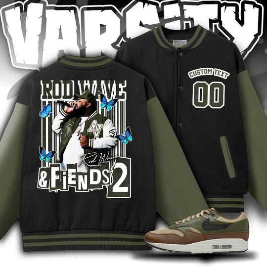 Custom Rod Wave Varsity Jacket, Rd Wave And Friends Varsity Jacket, Rod Wave Music Jacket