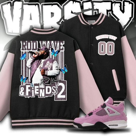 Custom Rod Wave Unisex Varsity Jacket, Rod Wave And Friends Varsity Jacket, Rod Wave Fan