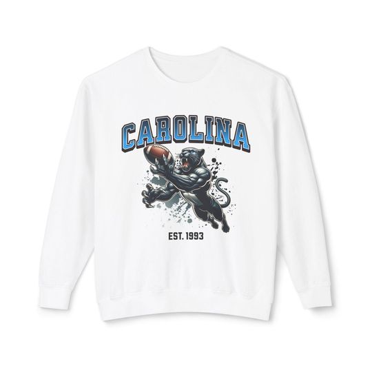 Carolina Panthers Football Sweatshirt, football Team Sweater, Football Crewneck, football Sports Panther Sweater, Game Day Apparel, Panthers Football