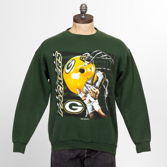 Medium 90s Green Bay Packers Sweatshirt | Vintage football Football Logo 7 Graphic Crewneck Pullover Sweater