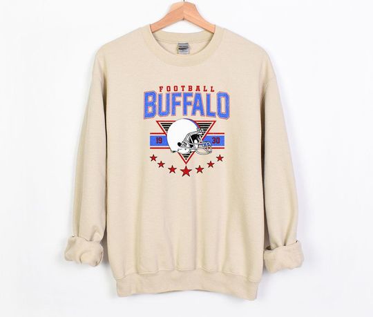 Buffalo Football Vintage Style Sweatshirt,  Buffalo Bills Football Team Fans Crewneck, football Sweater, Buffalo Sweatshirt, Game Day Outfits
