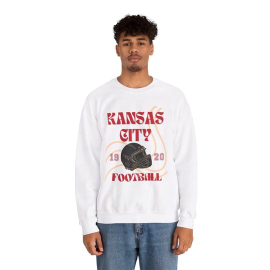 Vintage Kansas City Chiefs football Crewneck Sweatshirt | Retro Football Fan Sweater | Classic Team Logo Pullover