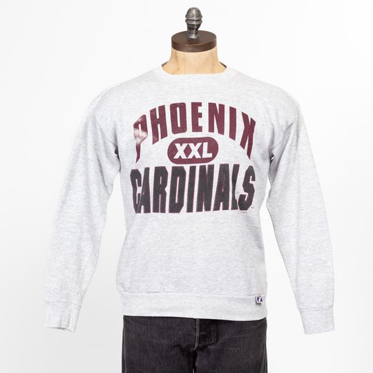 Medium 90s Phoenix Cardinals Sweatshirt | Vintage Heather Grey Logo 7 football Football Crewneck Sweater