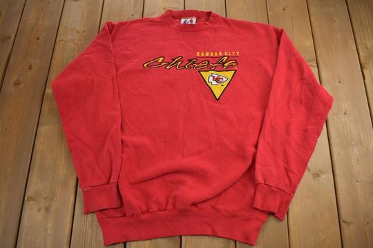 Vintage 1990s football Logo Athletic Kansas City Chiefs Football Crewneck Sweatshirt  / Vintage Football / 90s Crewneck / 90s Sportswear /