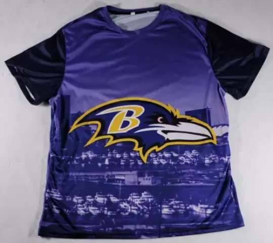 Baltimore Ravens T-Shirt 3D Logo / City football Football Non-Branded Mens 2XL