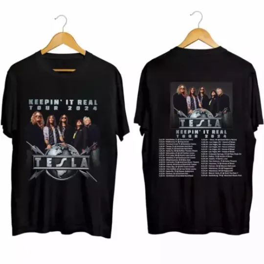 TESLA Band U.S. Tour 2024 T-Shirt, Music T-Shirt