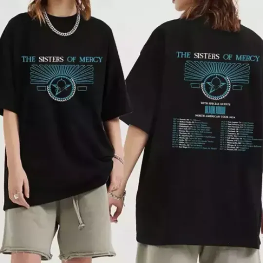 The Sisters of Mercy 2024 Tour Music T-Shirt, The Sisters of Mercy Band Fan Music T-Shirt