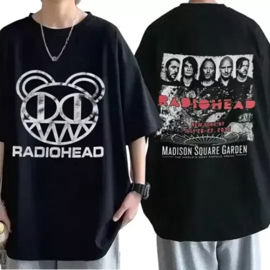 Rock Band Radiohead Vintage Music T-Shirt, The Bends Music Album Print Hip Hop Music T-Shirt