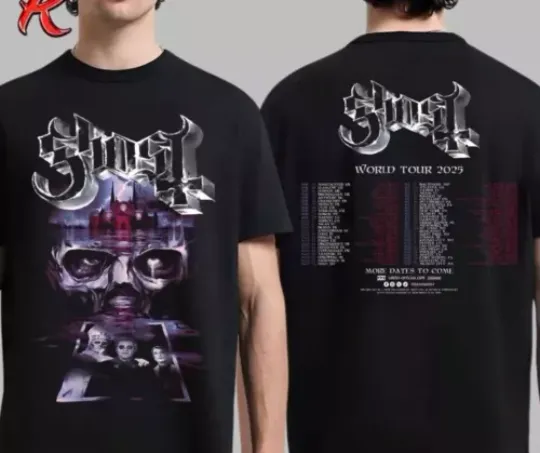 Ghost Band World Tour 2025 Music T-Shirt, Ghost Band 2025 Music T-Shirt