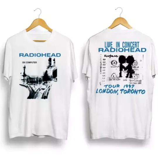 Radiohead Ok Computer Albums 90s graphic T-Shirt, Music T-Shirt