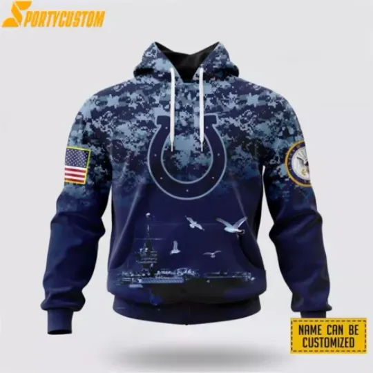 Custom Indianapolis Football Team Coltss 3D Hoodie Full Size S-5XL