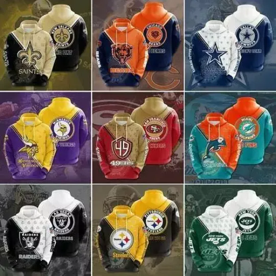 Spring New Fashion football Hoodie 3D Printed Unisex Sweatshirts