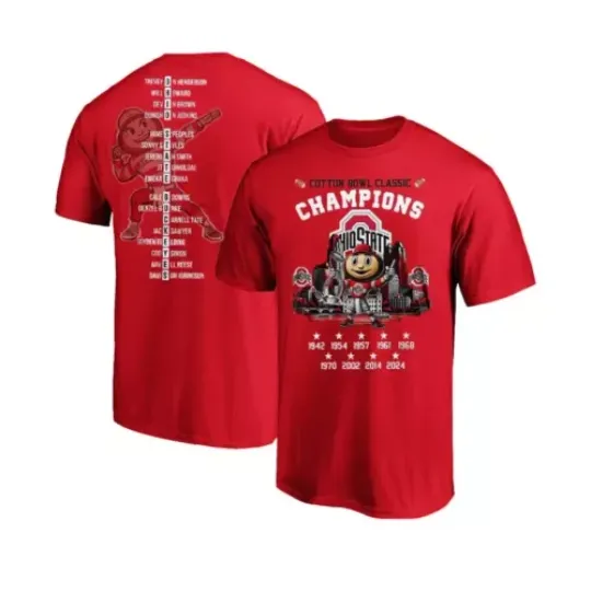 Rose Bowl 2025 Champions Cup For Ohio State T-Shirt, Gift For Fans