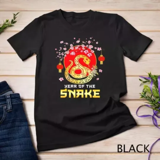 Amazing Year of the Snake 2025 Chinese New Year Zodiac Snake Unisex T-shirt
