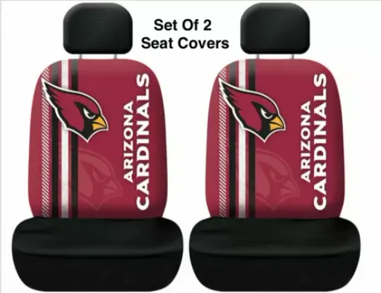 Arizonna Cardinals football Printed Logo 2 Car Seat Covers
