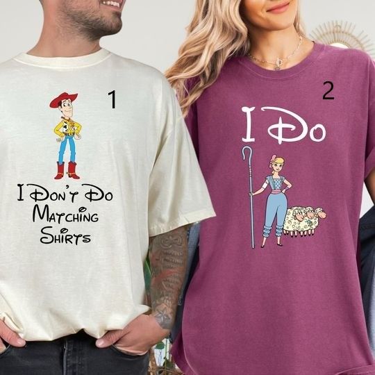 Comfort Colors Toy Story Couple Shirt, Couples Disney Shirts, Toy Story Custom Shirt, Toy Story Movie Shirt, Disney Couple Matching Tee