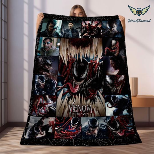 Venom The Last Dance Fleece Blanket, Venom Movie Blanket, We Are Venom, Venom Blanket, Super Hero, Venom Movie 2024