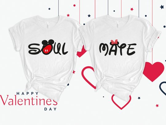 Soulmate Couples Disney Shirt, Soulmate Couple Shirt, Disney Matching Shirt, Disney Valentine Day, Disney Soulmate Shirt, Soulmate Shirt