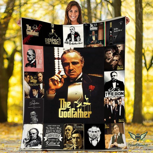 The Godfather Vito Corleone Blanket For Bed Couch Sofa, The Godfather Fleece Blanket