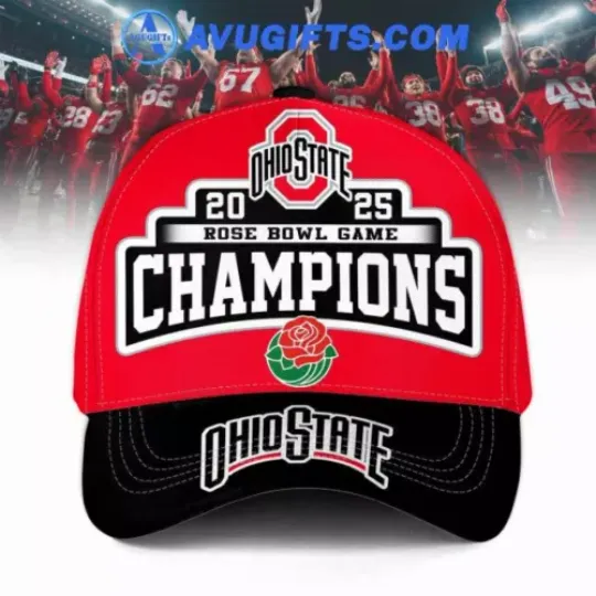 Oh.io Stat.e 2025 Rose Bowl Game Champions For Fans Baseball Cap