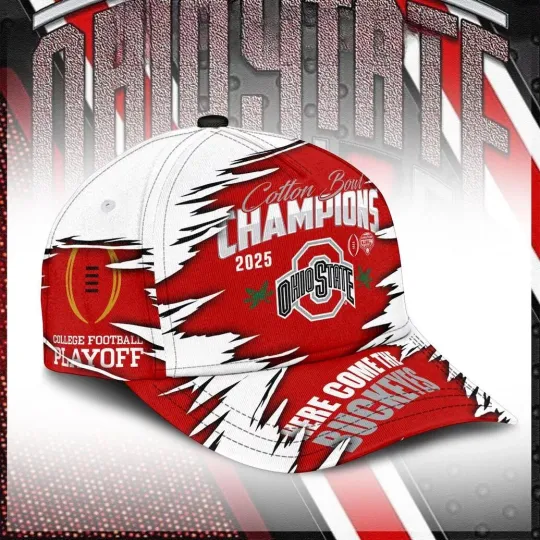 Cotton Bowl Champions 2025 For Buckeyes College Football Baseball Cap