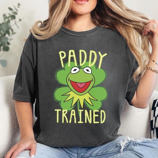 Disney The Muppets St. Patrick's Day Paddy Trained Kermit Shirt, The Muppets Patricks Day Shirt, Kermit St. Paddys Day Shirt