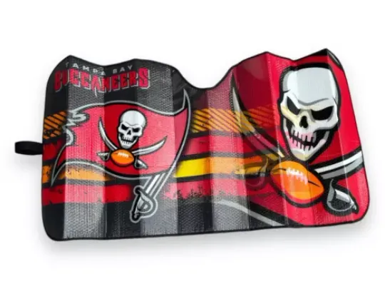 Tampa Bay Buccaneers Fanmats football Team Auto Shade Sun Car Blocker 60071