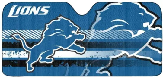 Fanmats Team Promark football Detroit Lions Car Truck Folding Sunshade