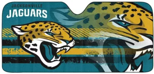 Fanmats Team Promark football Jacksonville Jaguars Car Truck Folding Sunshade