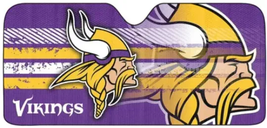 Fanmats Team Promark football Minnesota Vikings Car Truck Folding Sunshade