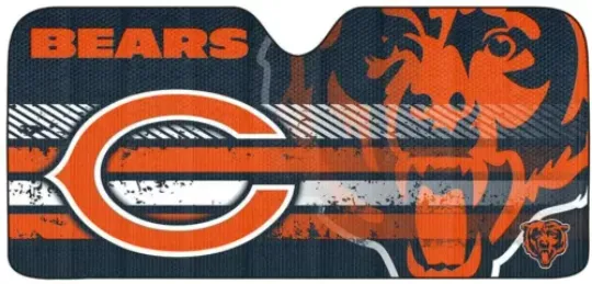 Fanmats Team Promark football Chicago Bears Car Truck Folding Sunshade