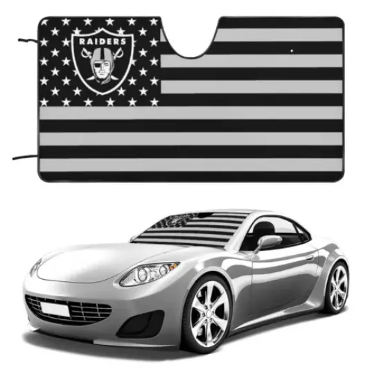Las Vegas Raiders Car Windshield Sunshade Car Front Window Windshield Protection