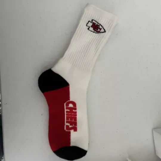 KC Chiefs football Men's Large Crew Socks Kansas City Vintage