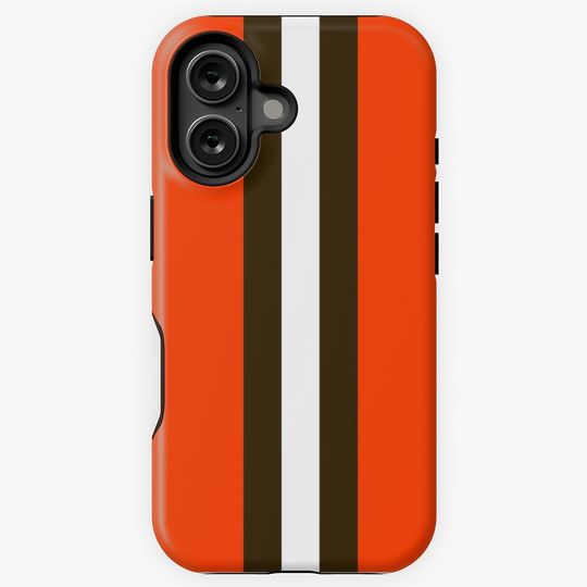 Cleveland Browns Stripe Mask iPhone Case