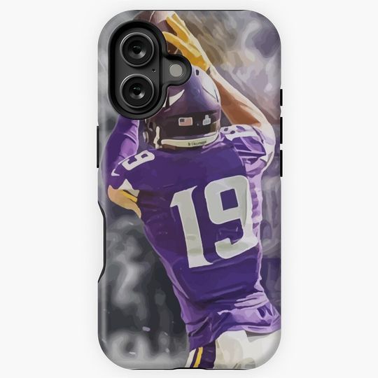 Adam Thielen Minnesota Vikings Illustration  iPhone Case