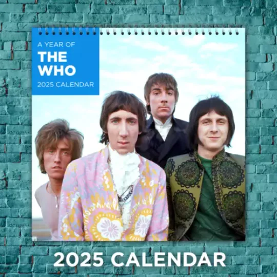 The Who Wall Calendar 2025, The Who Rock Band 2025 Calendar